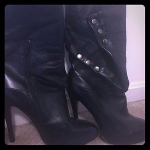 Gently used black stiletto boots! 👢